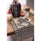Black and Cream Harlequin Print Table Runner 14" x 72"